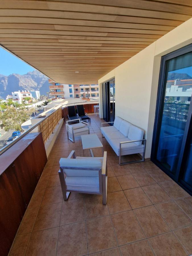Large Terrace With Views On The Cliffs At Balcon De Los Gigantes Puerto de Santiago  Exterior foto